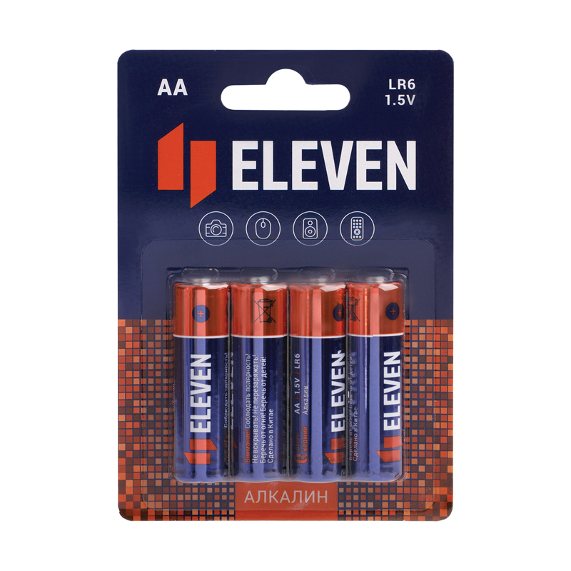 ������� ������� AA (LR06) ELEVEN ��4 �����������, 4��\��