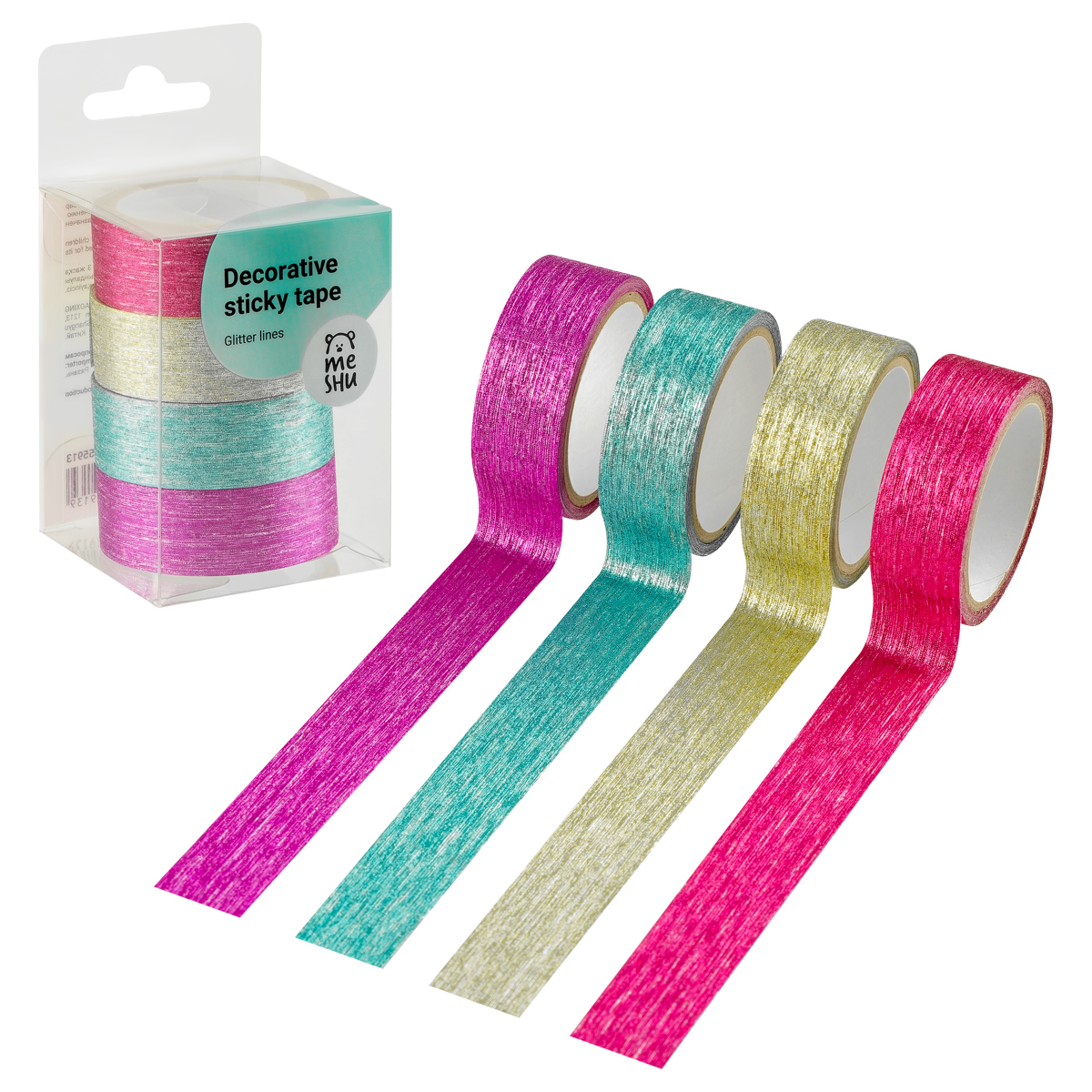 ����� ������������� ������ MESHU "Glitter lines" 4��.
