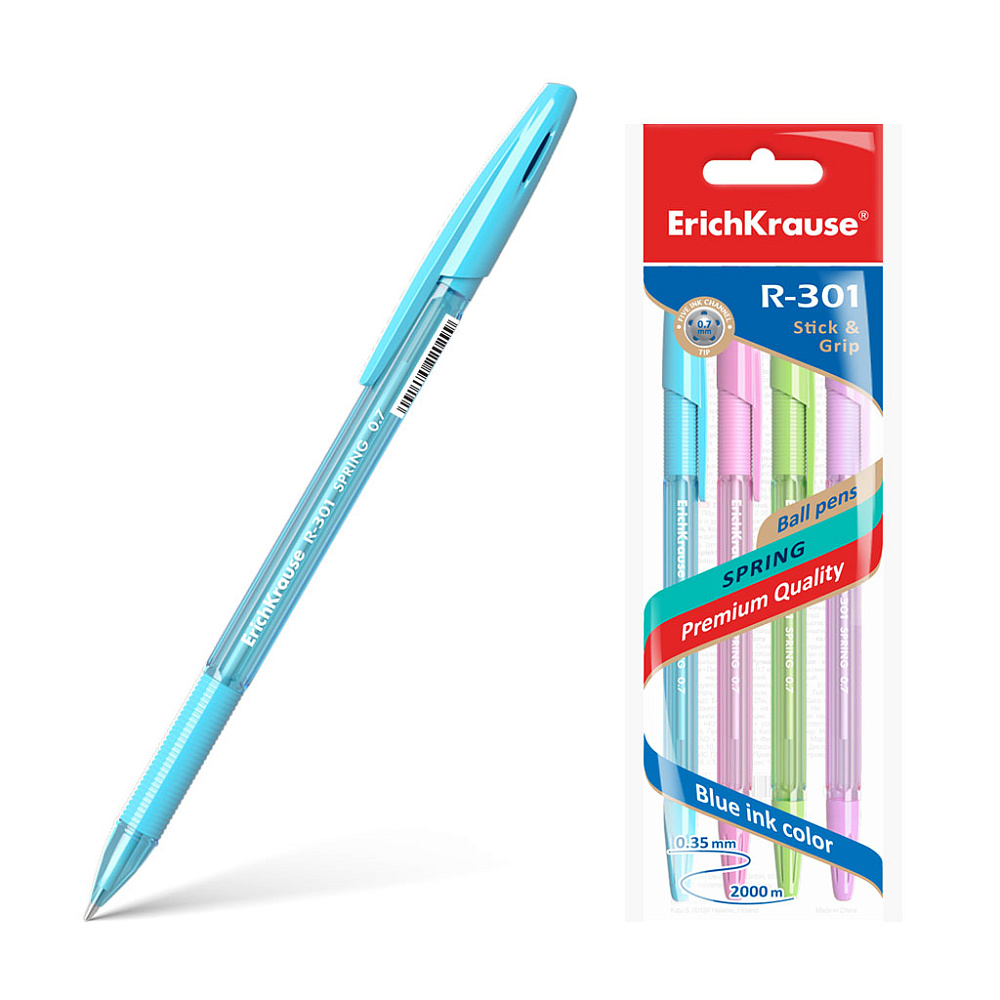 ����� ��������� ����� 04�� ErichKrause� "R-301 Stick&Grip Spring" 0,7��, ����, �����
