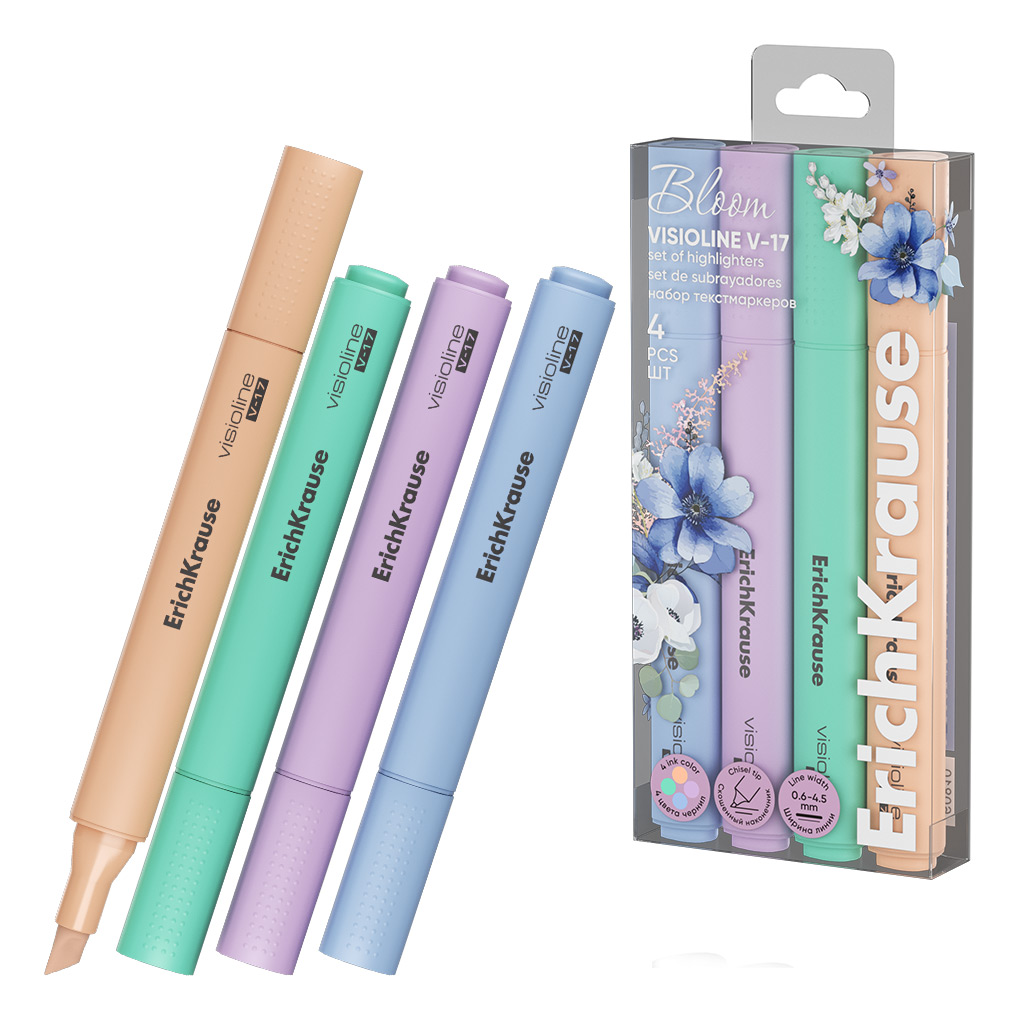 ����� ������������� 04�� ErichKrause� "Visioline V-17 Pastel Bloom" �������, ����������, �������, ��
