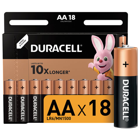 ������� ������� AA (LR6, 15�) DURACELL "Basic" �����, �������.